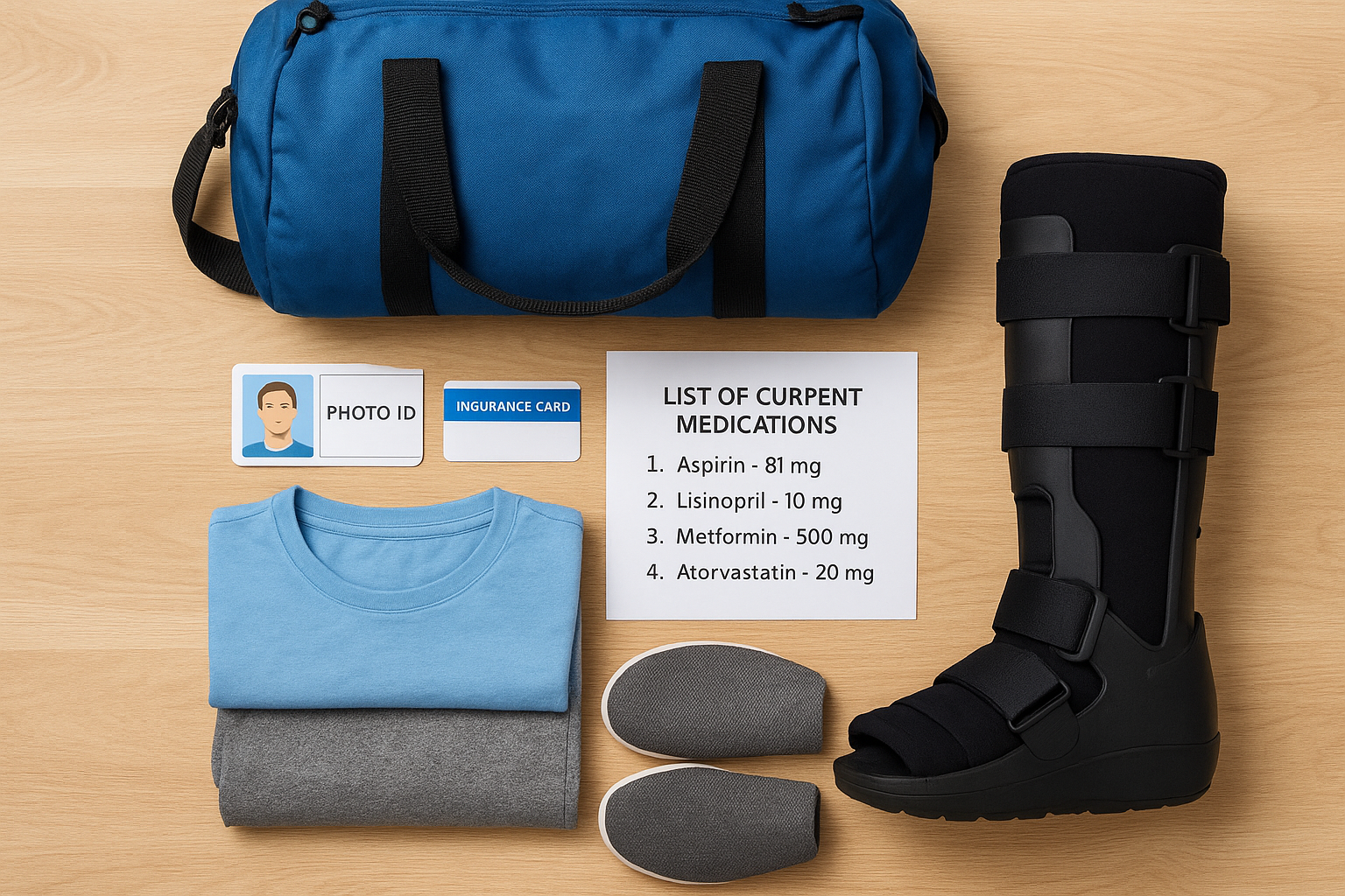 Surgery day essentials