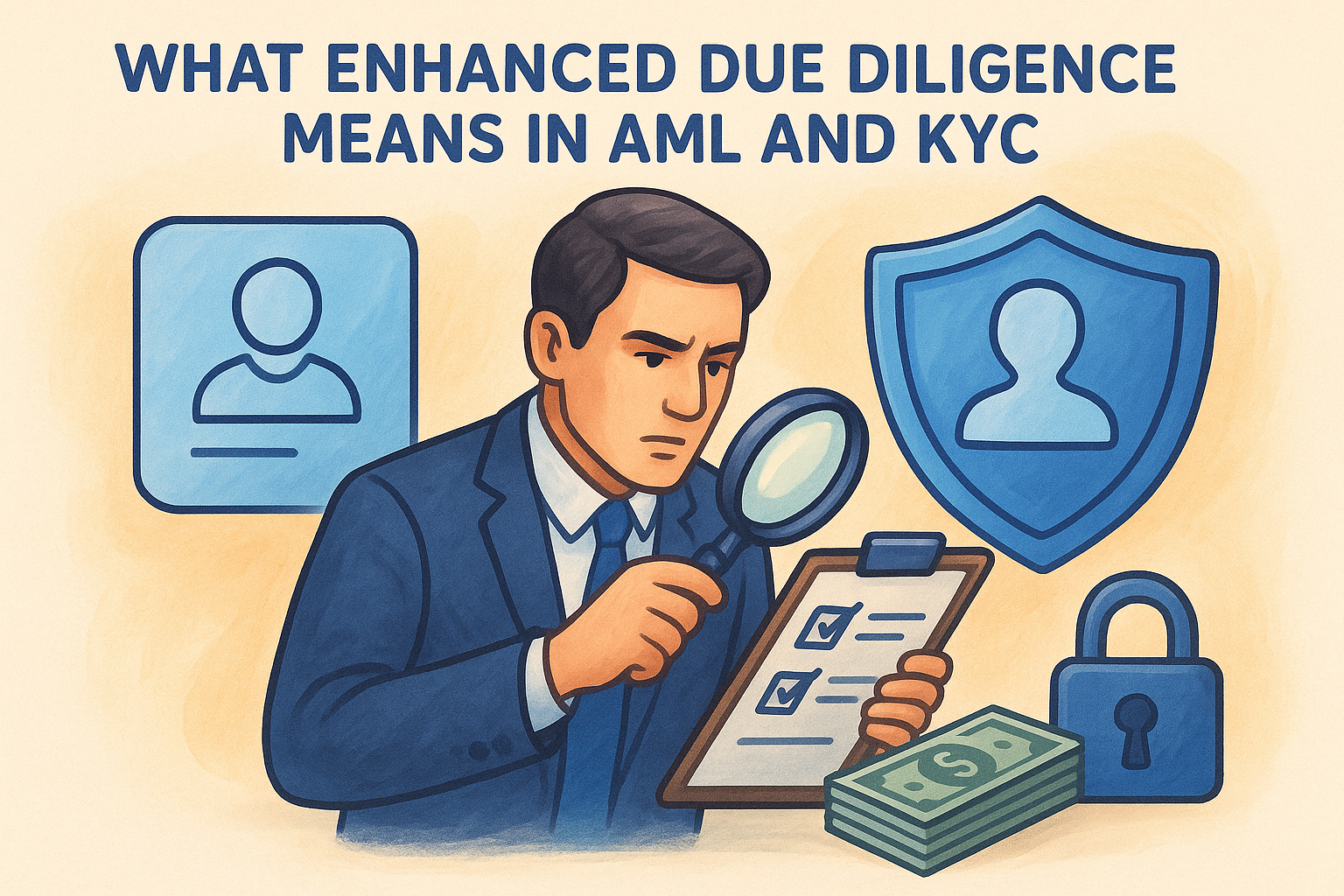What enhanced due diligence means in AML and KYC