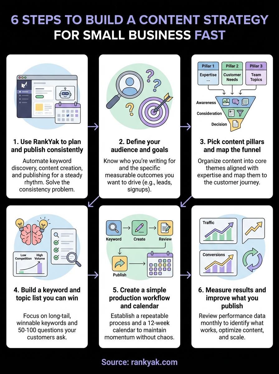 content strategy for small business infographic