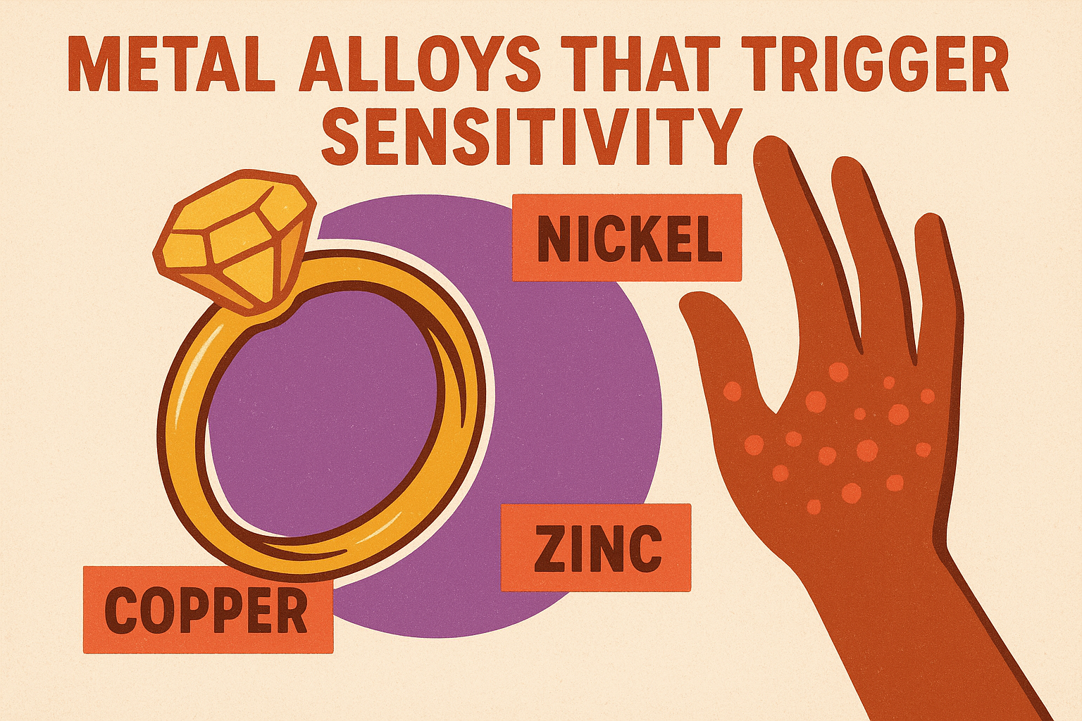 Metal alloys that trigger sensitivity