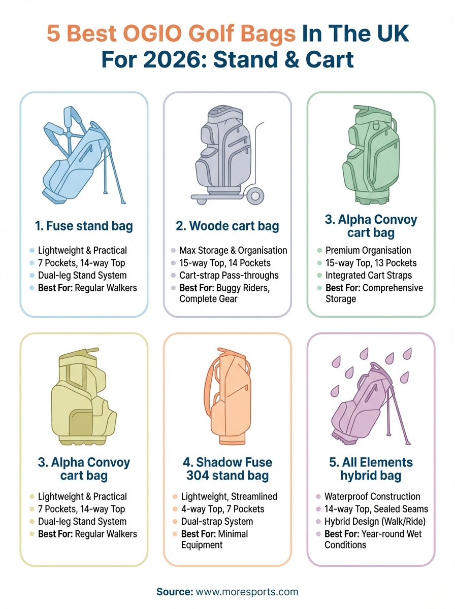 ogio golf bags infographic