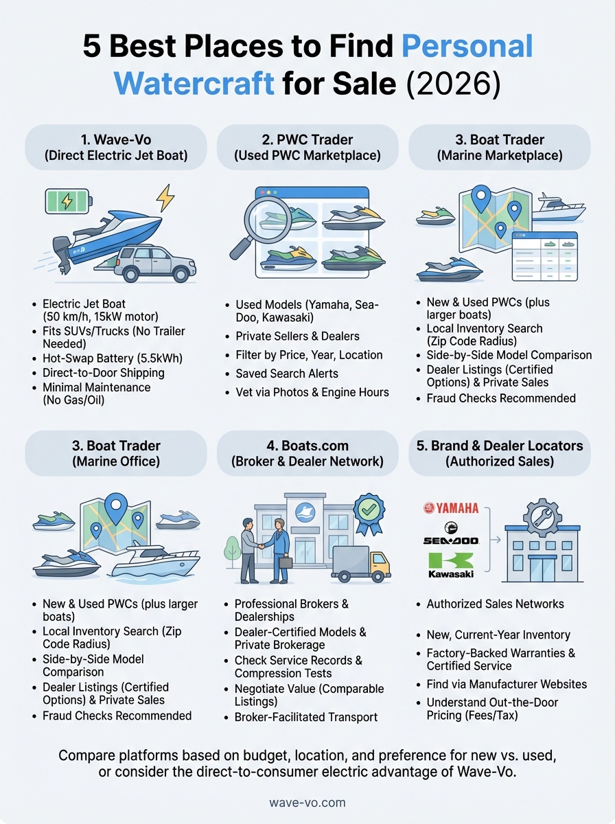 personal watercraft for sale infographic