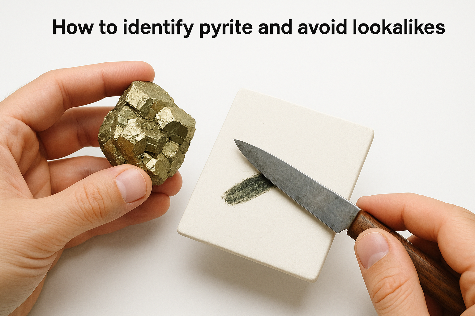 How to identify pyrite and avoid lookalikes