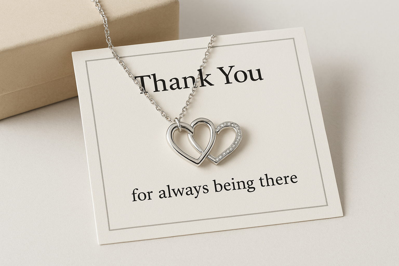 1. Desert Deals Supply message card necklace