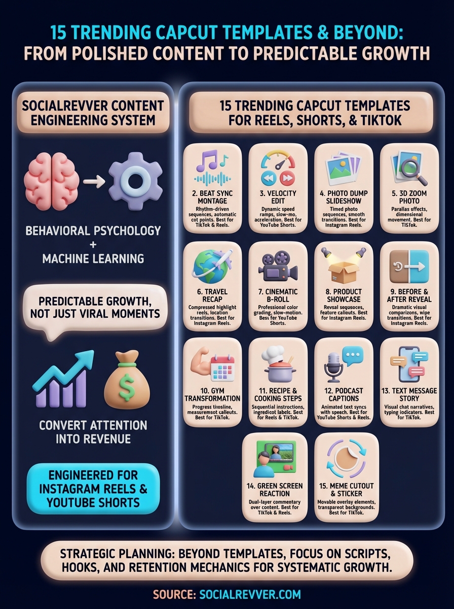 capcut templates infographic