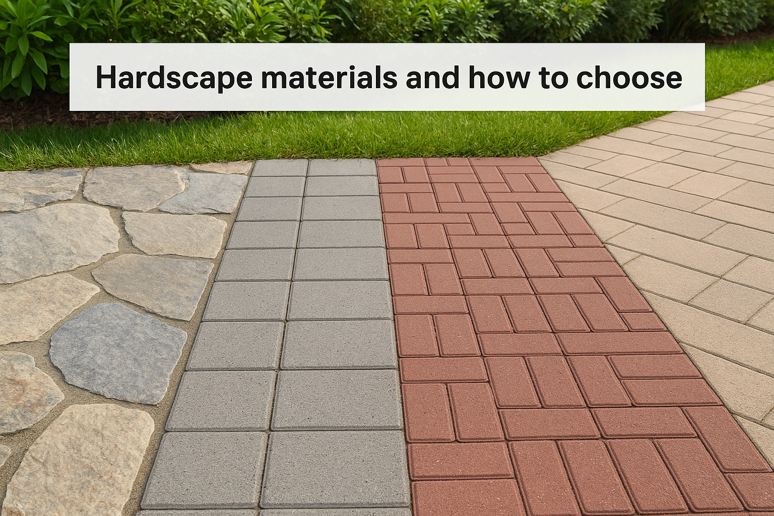 Hardscape materials and how to choose