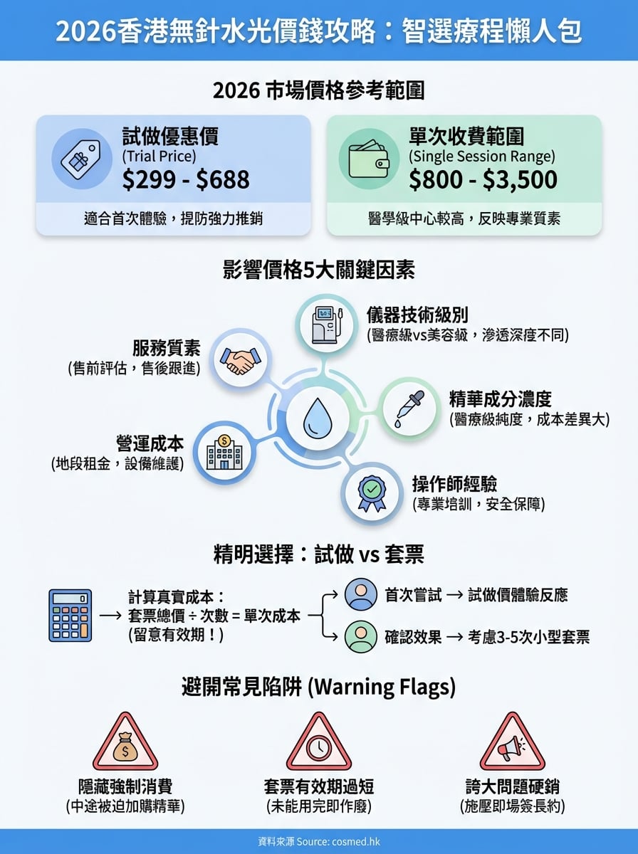 無針水光 價錢 infographic