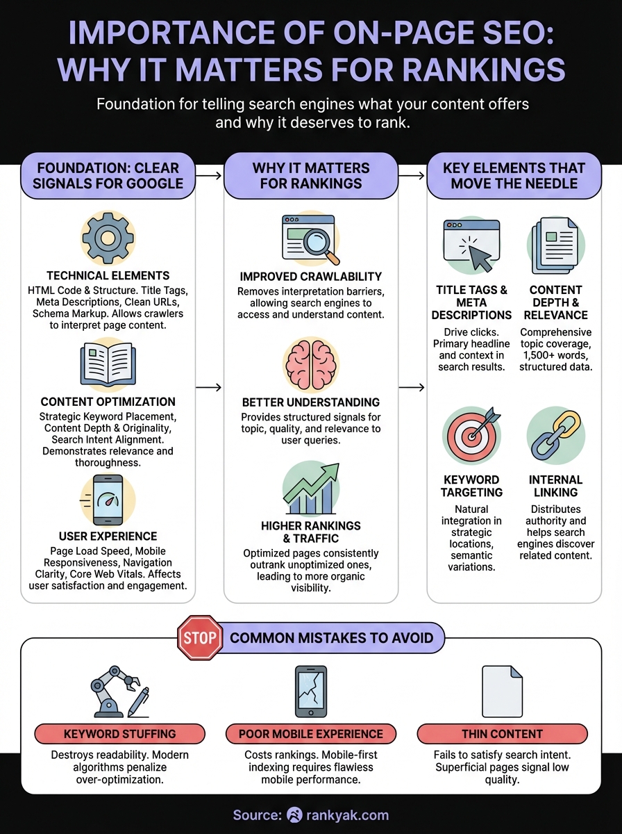 importance of on-page seo infographic