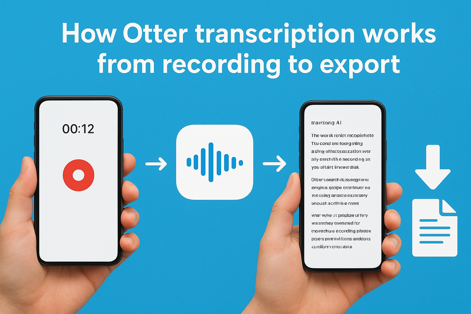 How Otter transcription works from recording to export