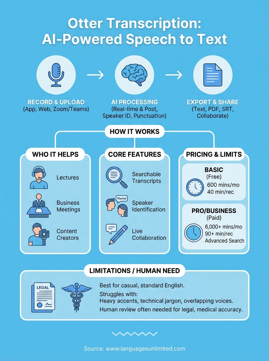 otter transcription infographic