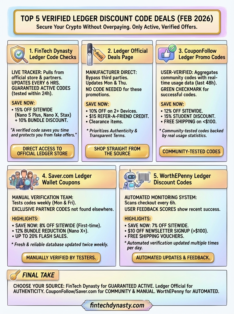 ledger discount code infographic