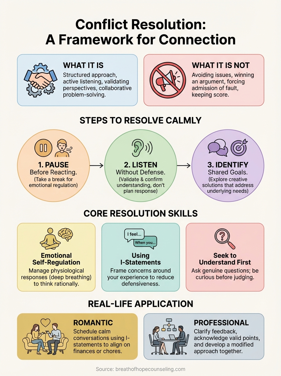 what is conflict resolution infographic