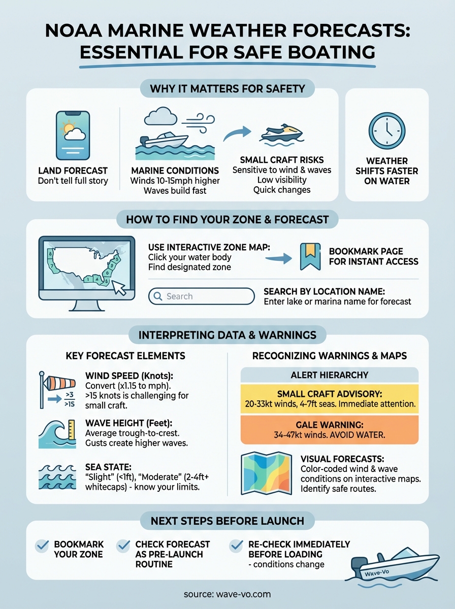 noaa marine weather forecast infographic