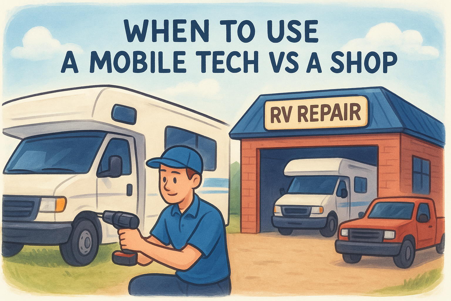 When to use a mobile tech vs a shop