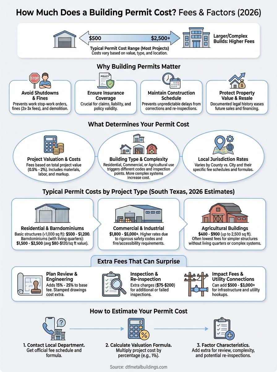 how much does a building permit cost infographic