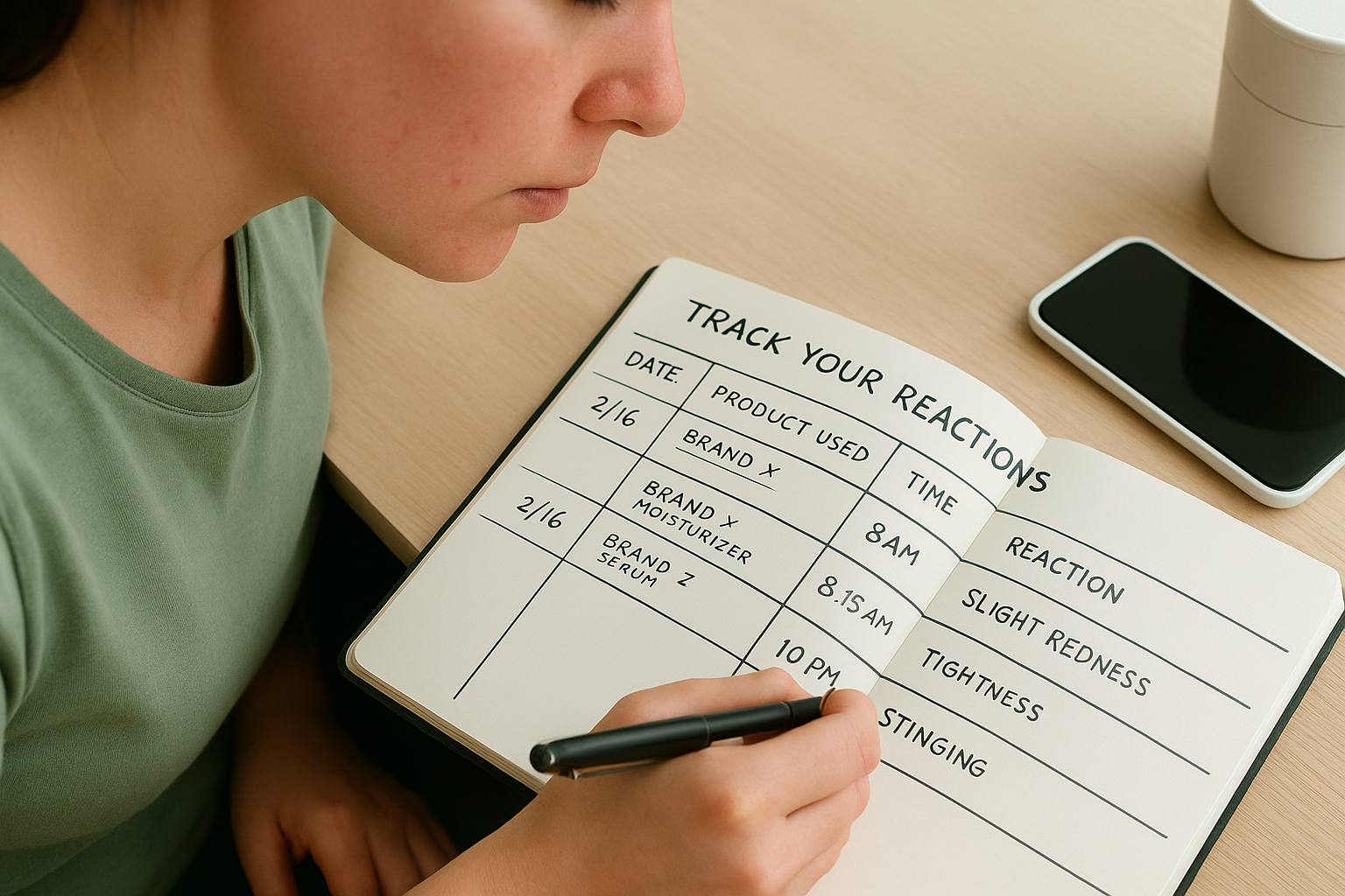 Track Your Reactions for Two Weeks