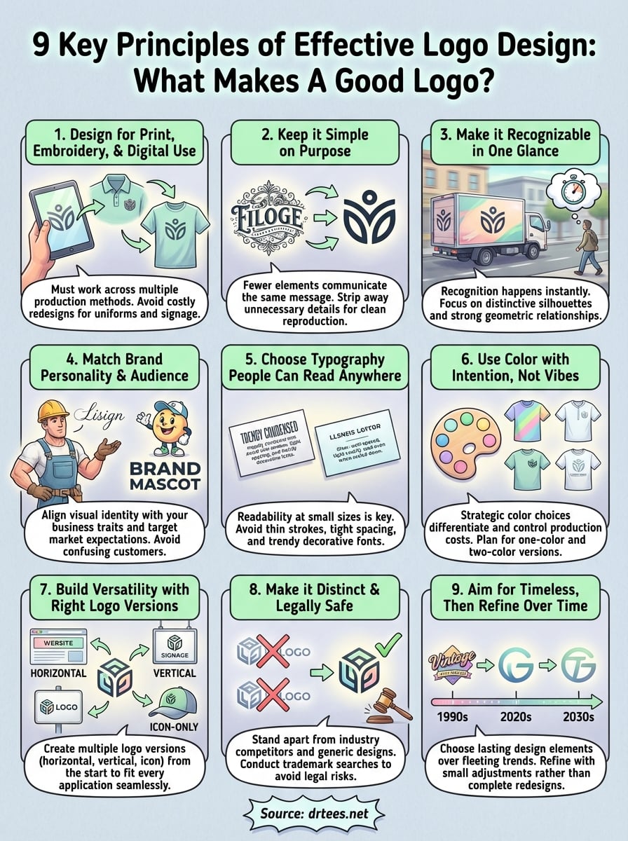 what makes a good logo infographic