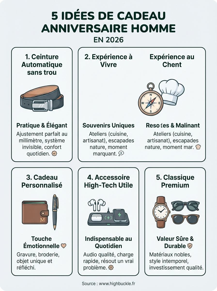 cadeau anniversaire homme infographic