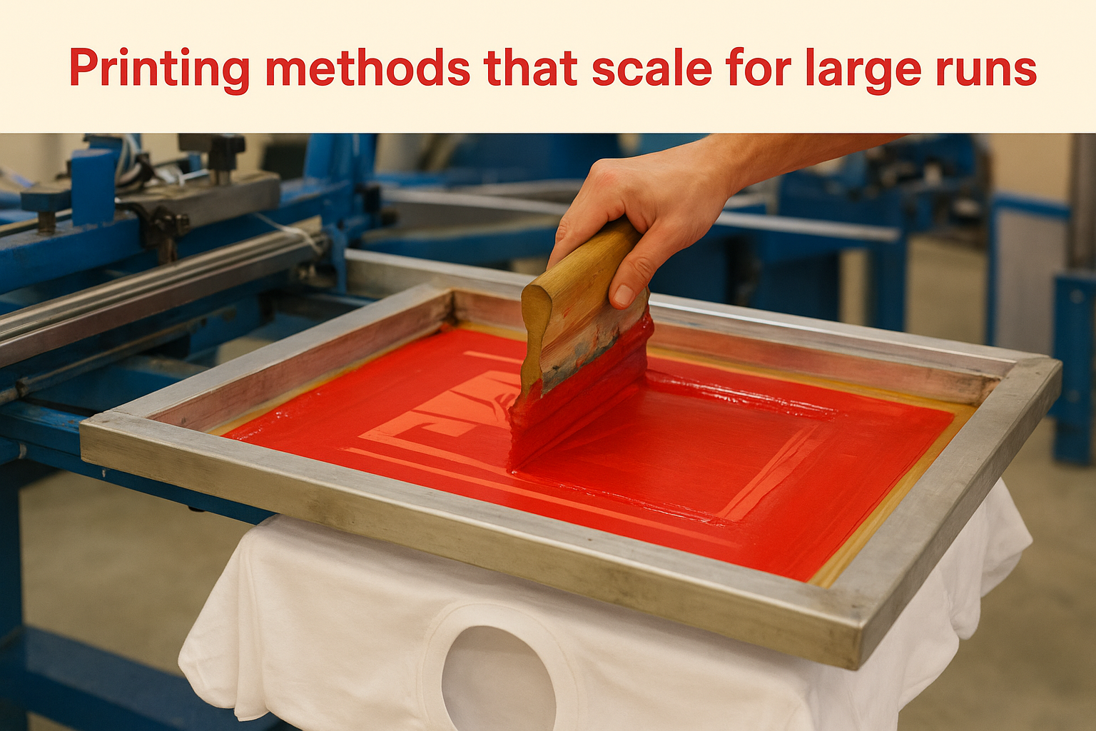 Printing methods that scale for large runs