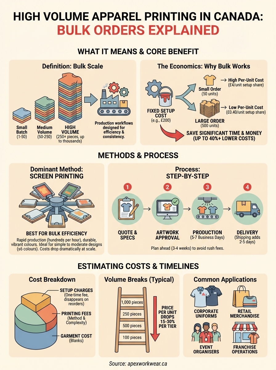 high volume apparel printing infographic