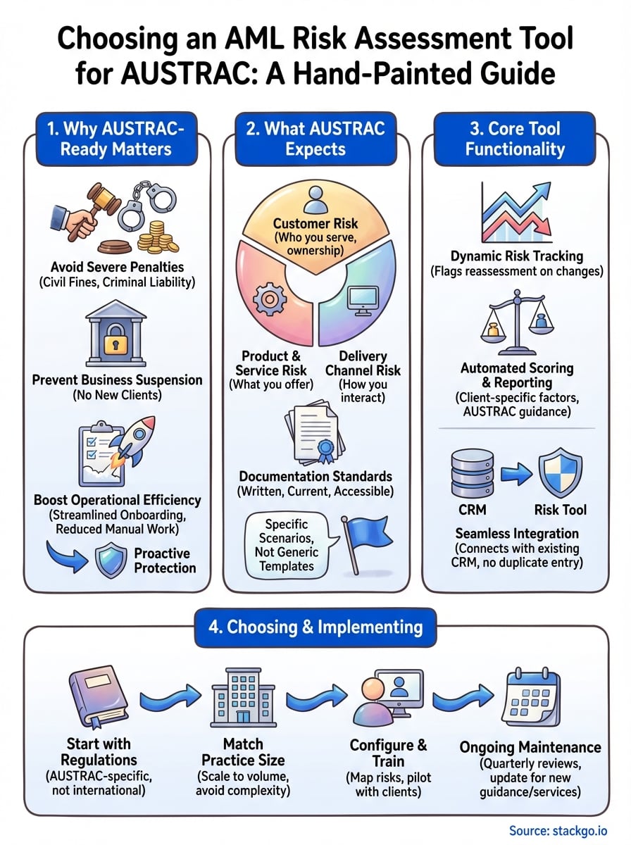 aml risk assessment tool infographic