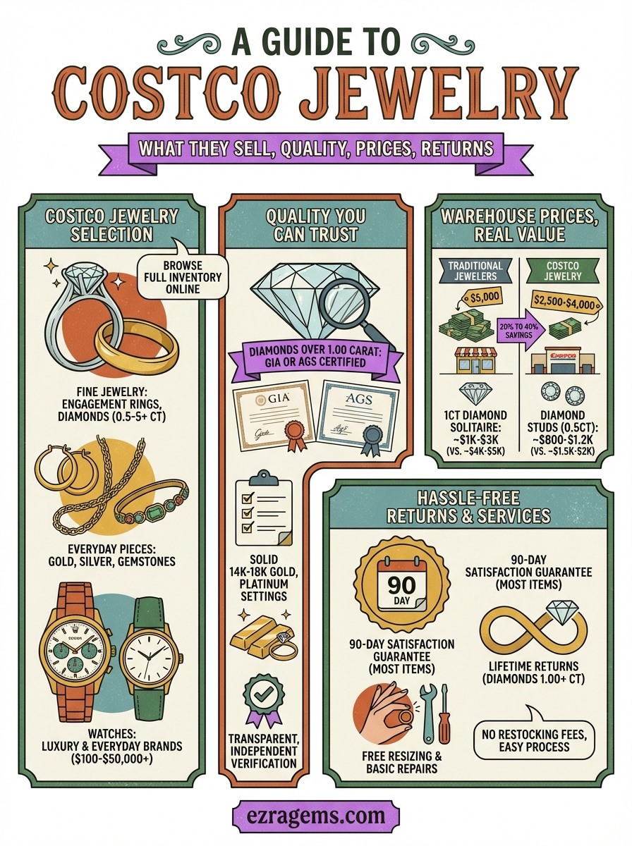 costco jewelry infographic