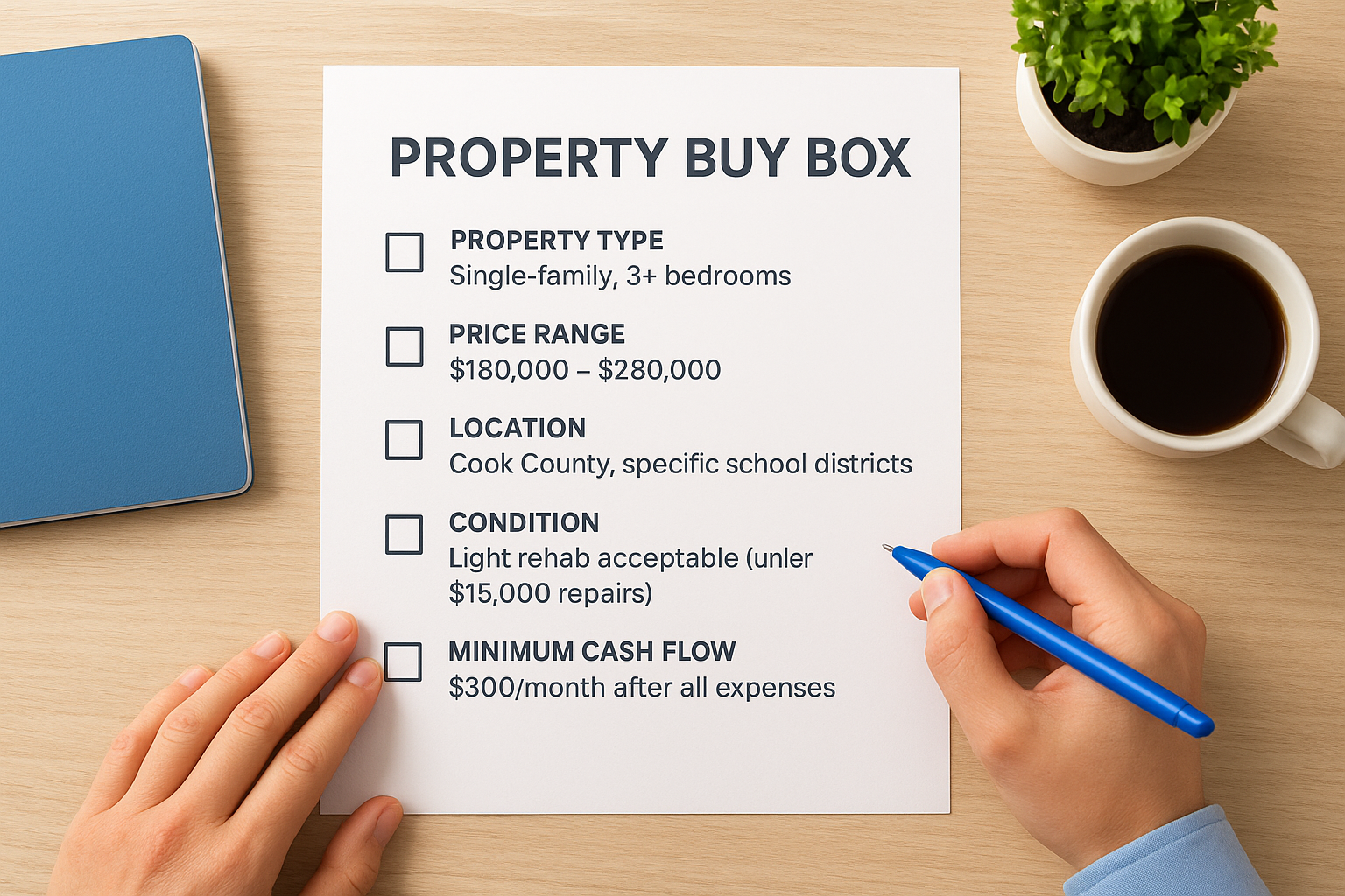 Create your property buy box