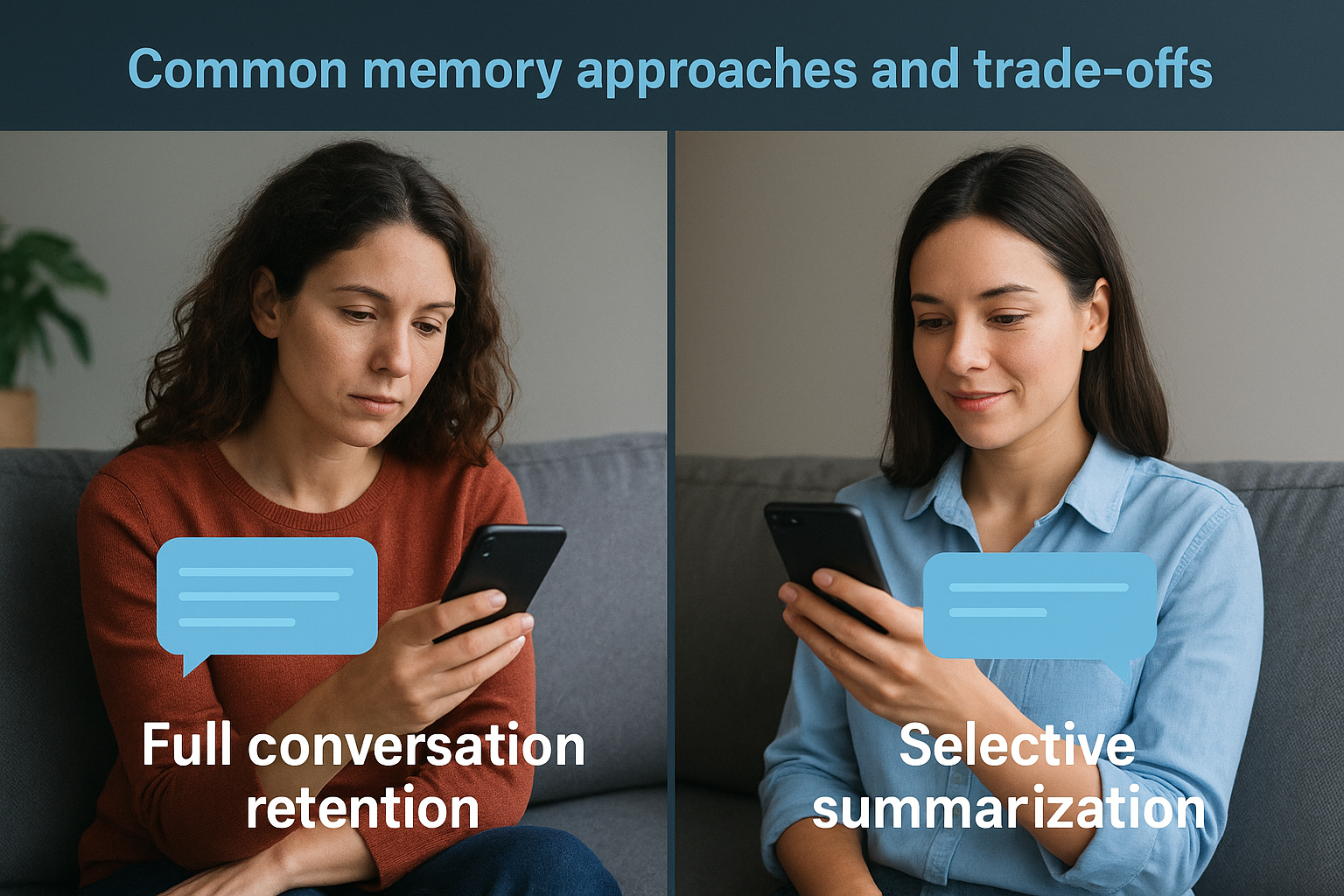 Common memory approaches and trade-offs
