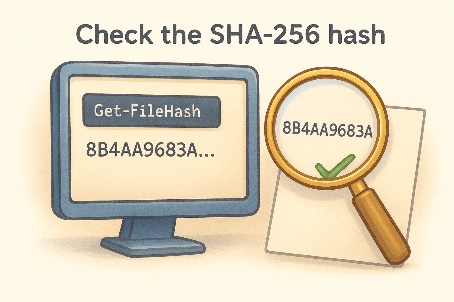 Check the SHA-256 hash