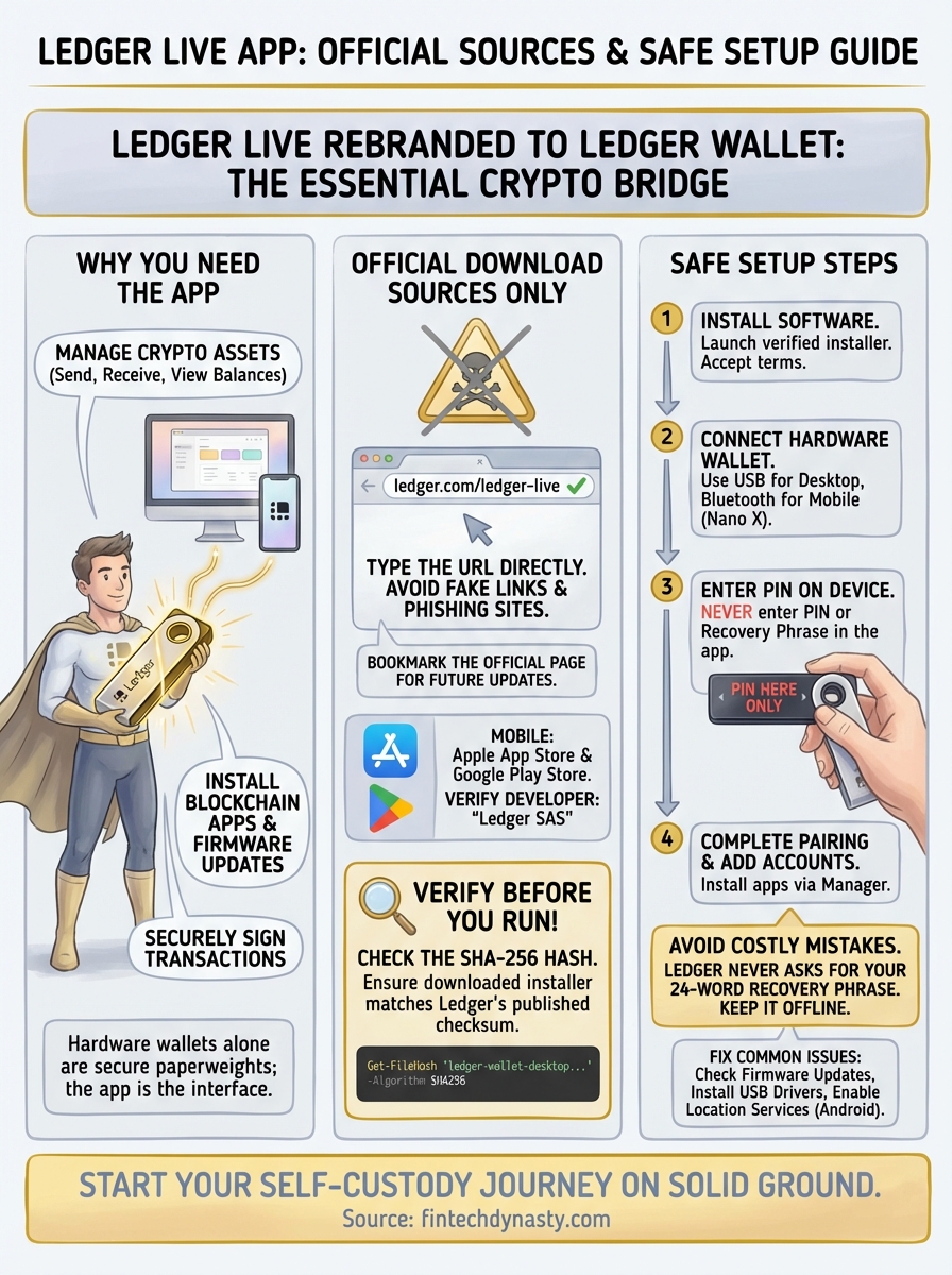 ledger live download infographic