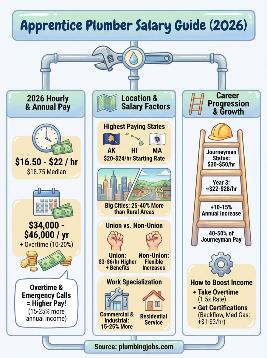 apprentice plumber salary infographic