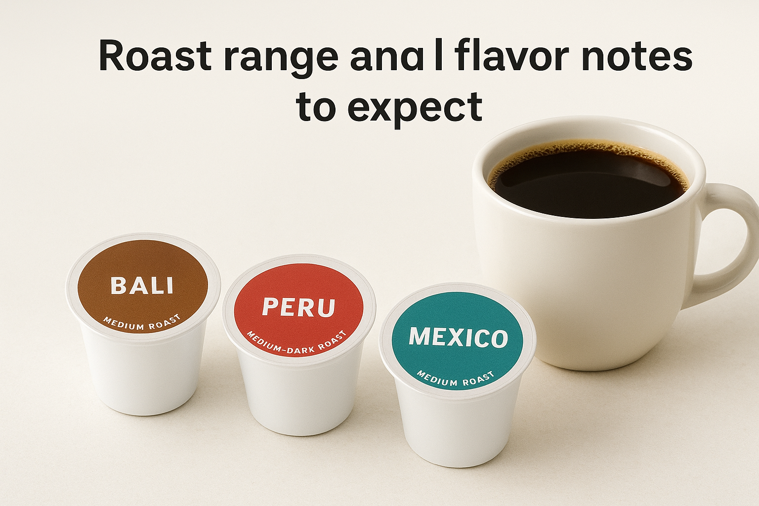 Roast range and flavor notes to expect