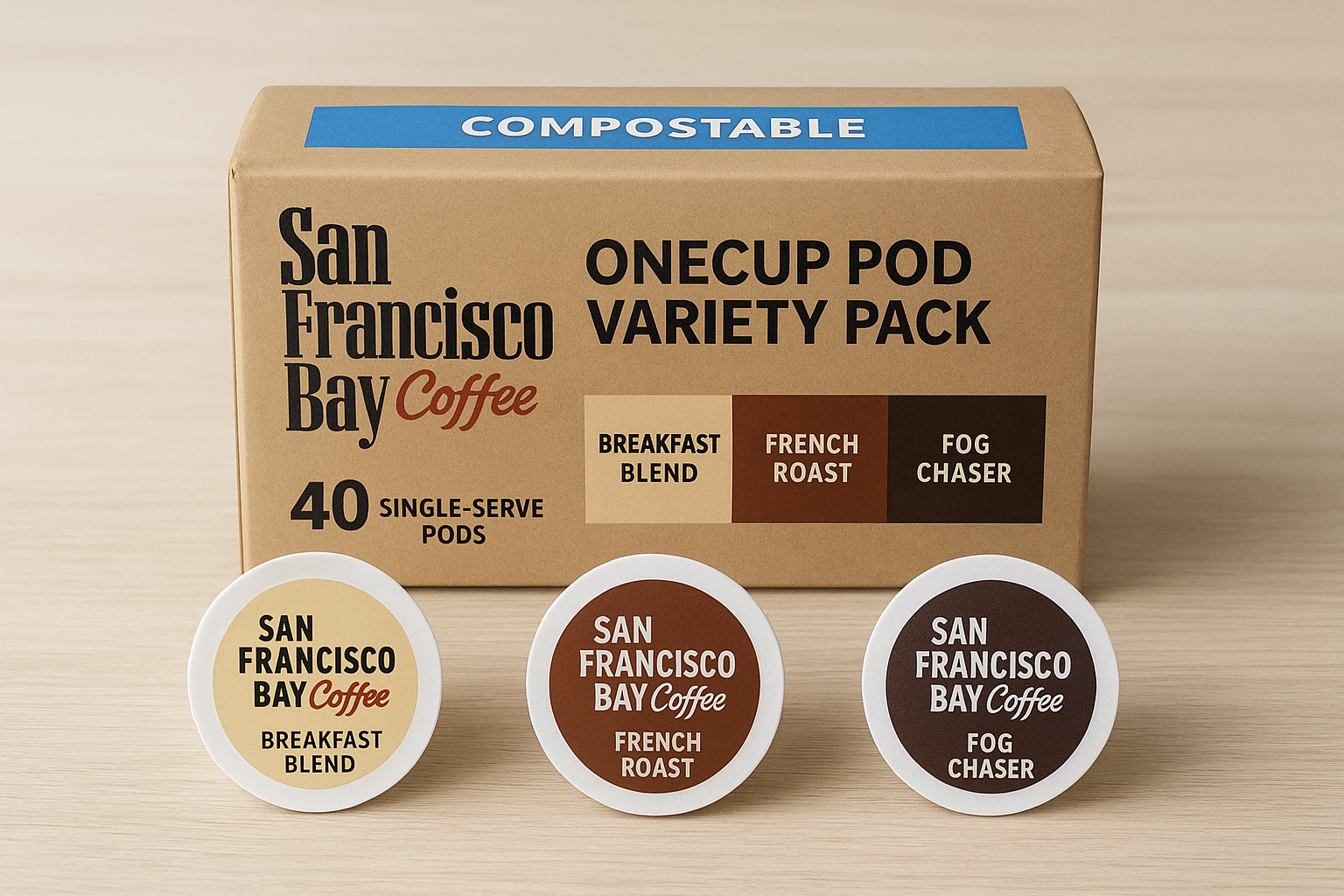 4. San francisco bay coffee onecup pod variety pack