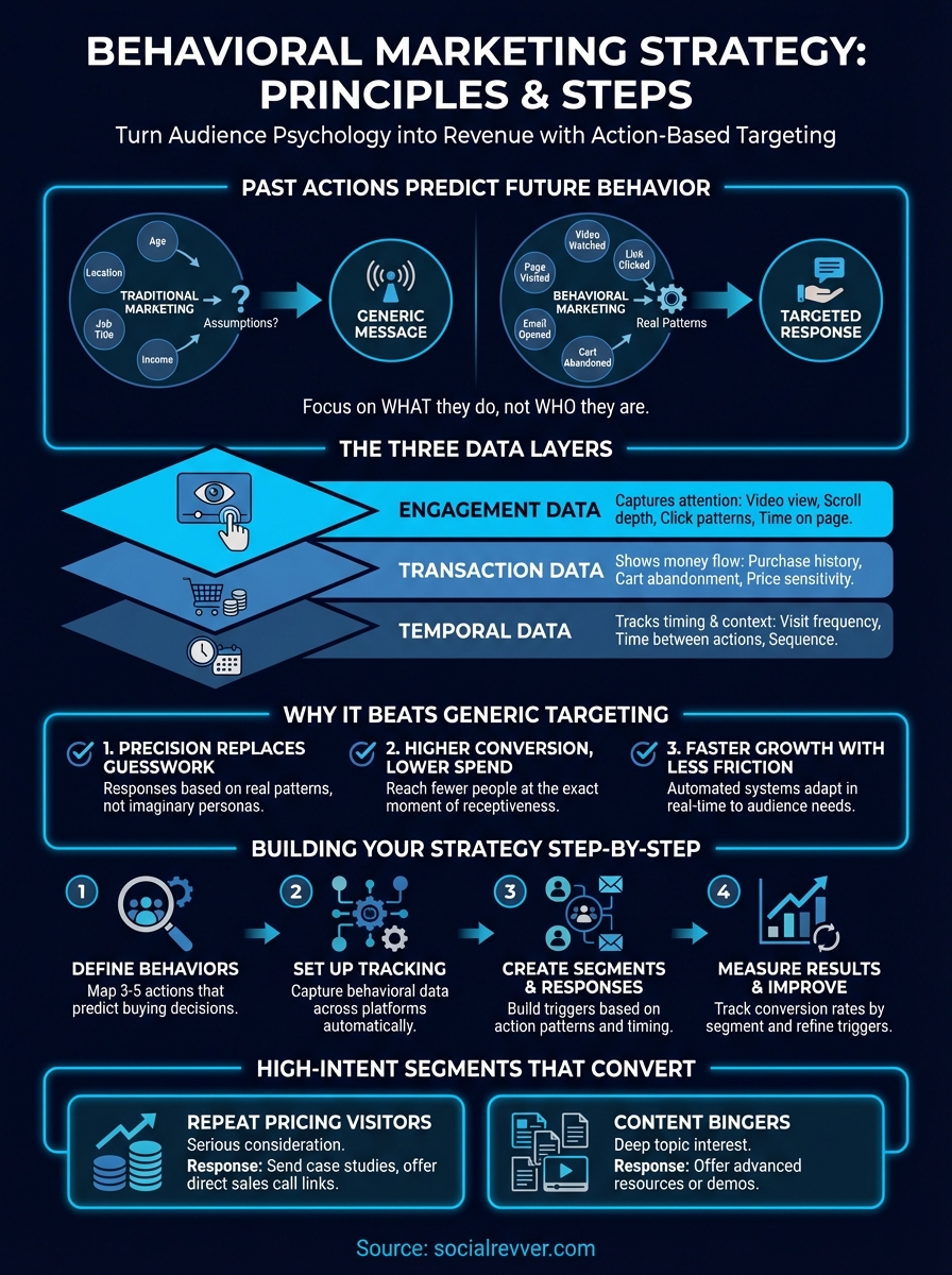 behavioral marketing strategy infographic