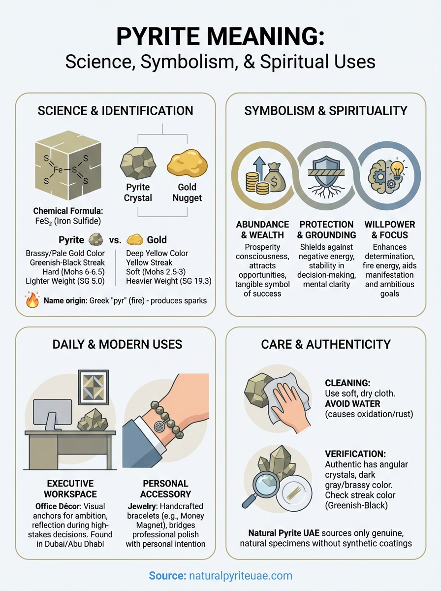 pyrite meaning infographic
