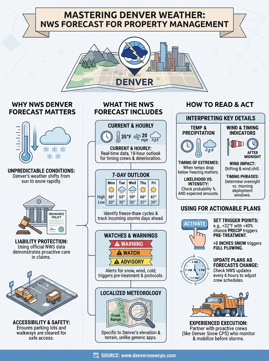 national weather service denver forecast infographic