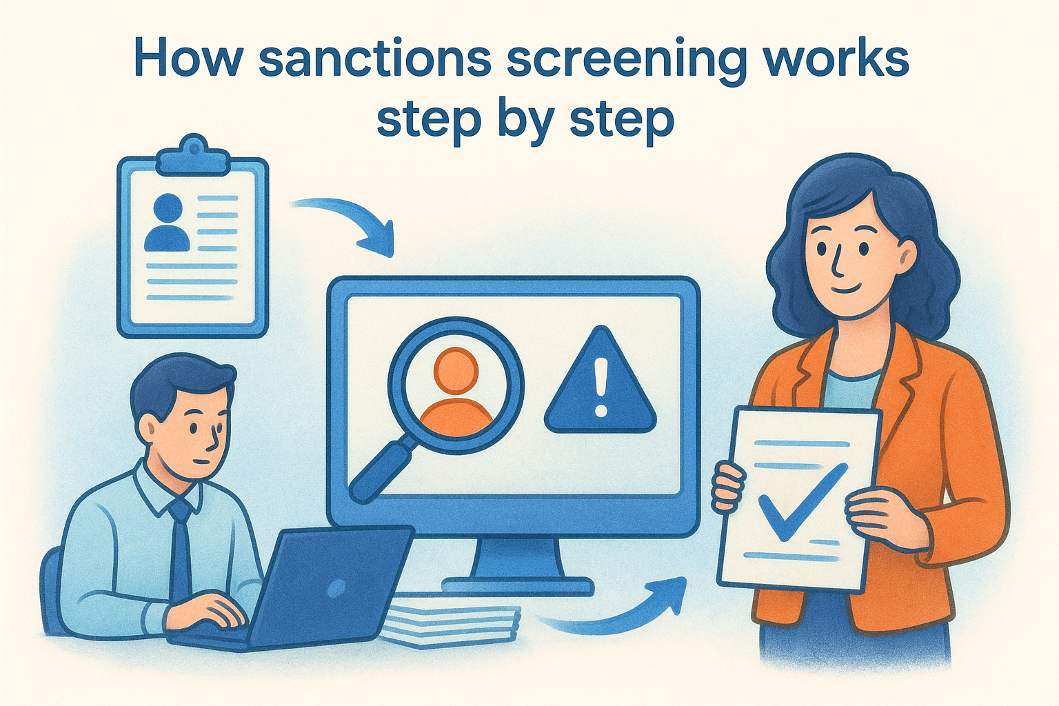 How sanctions screening works step by step