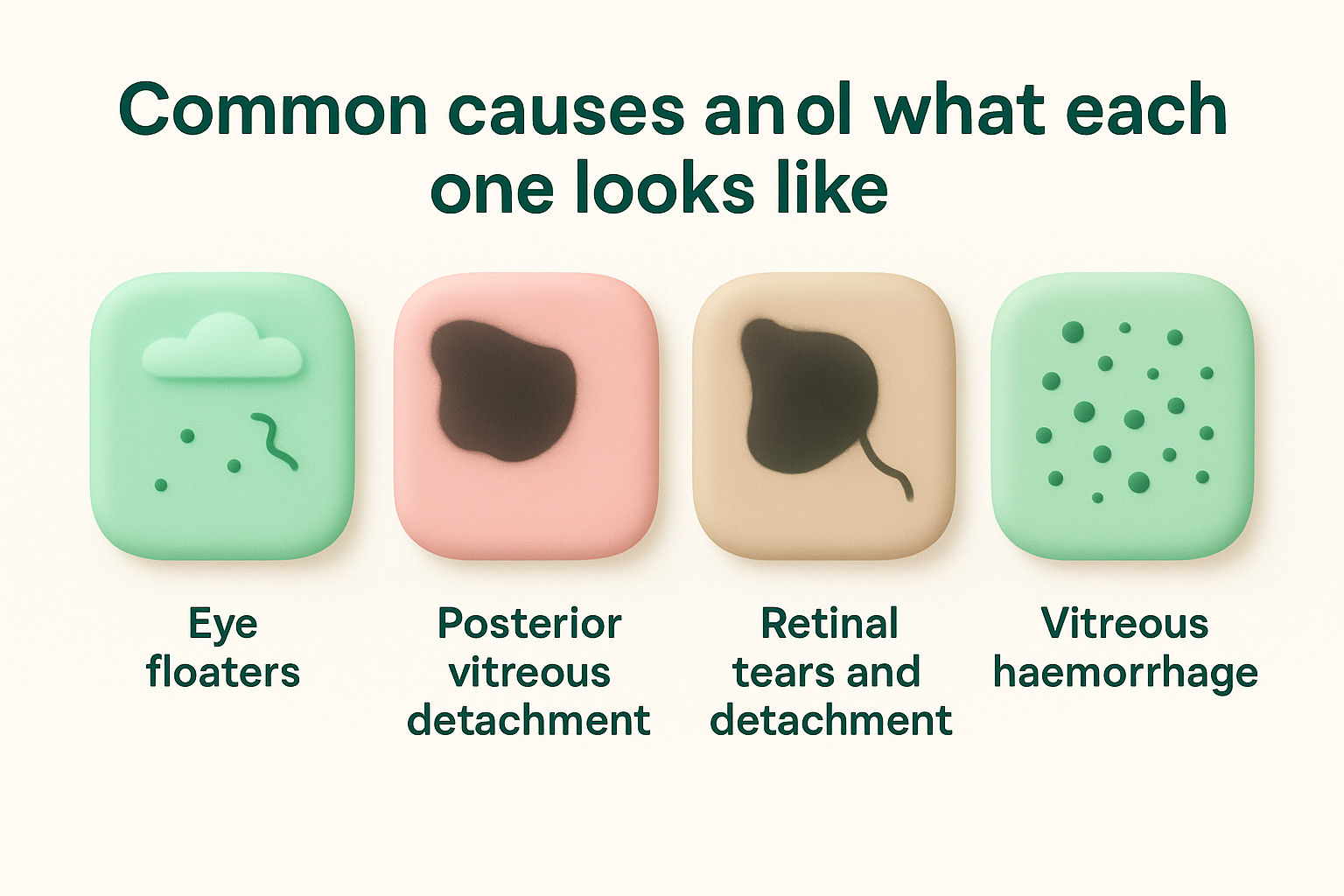 Common causes and what each one looks like