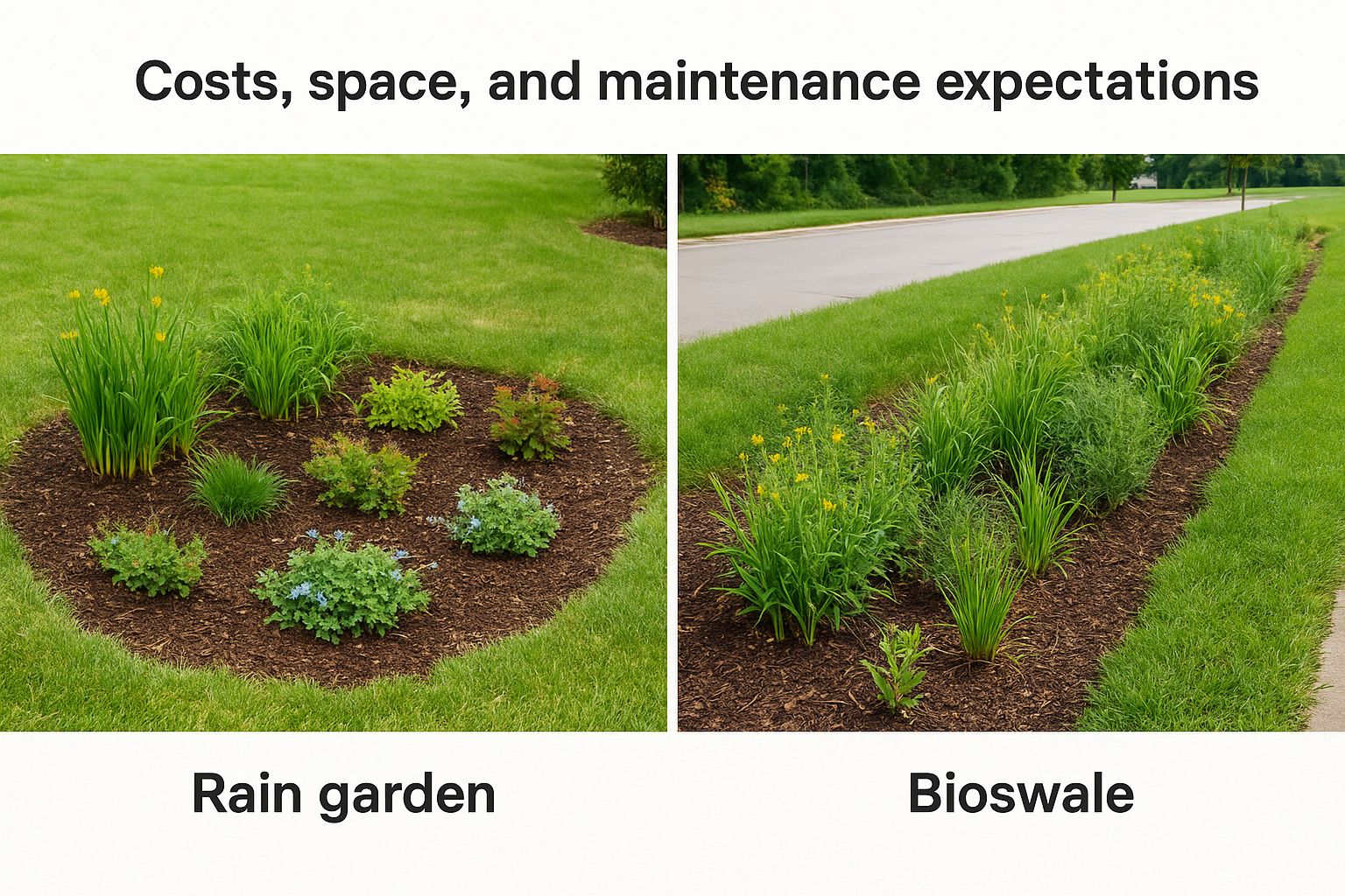 Costs, space, and maintenance expectations