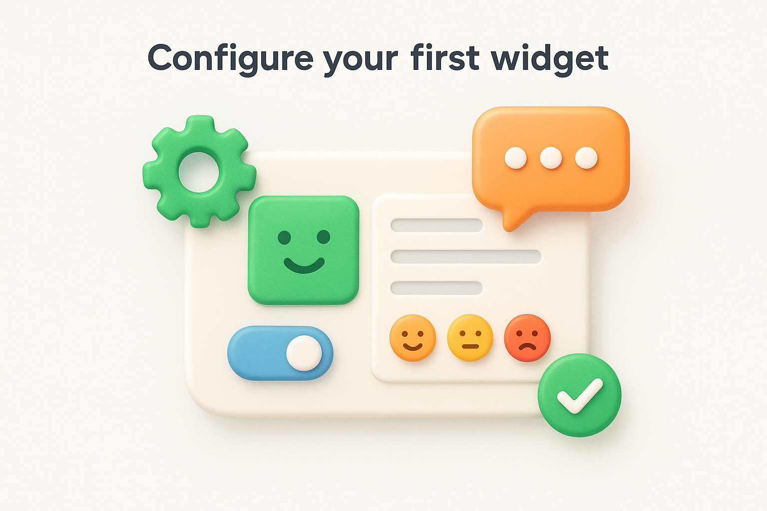 Configure your first widget