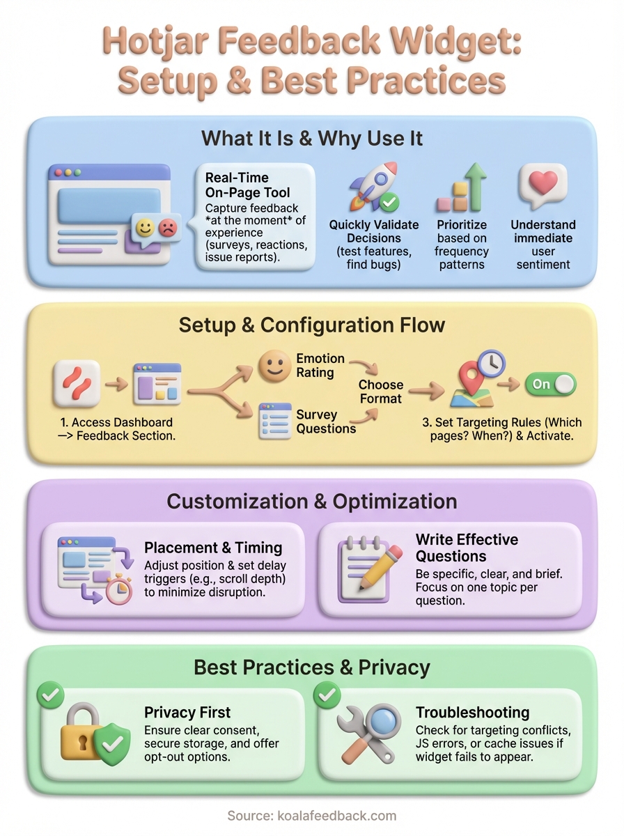 hotjar feedback widget infographic