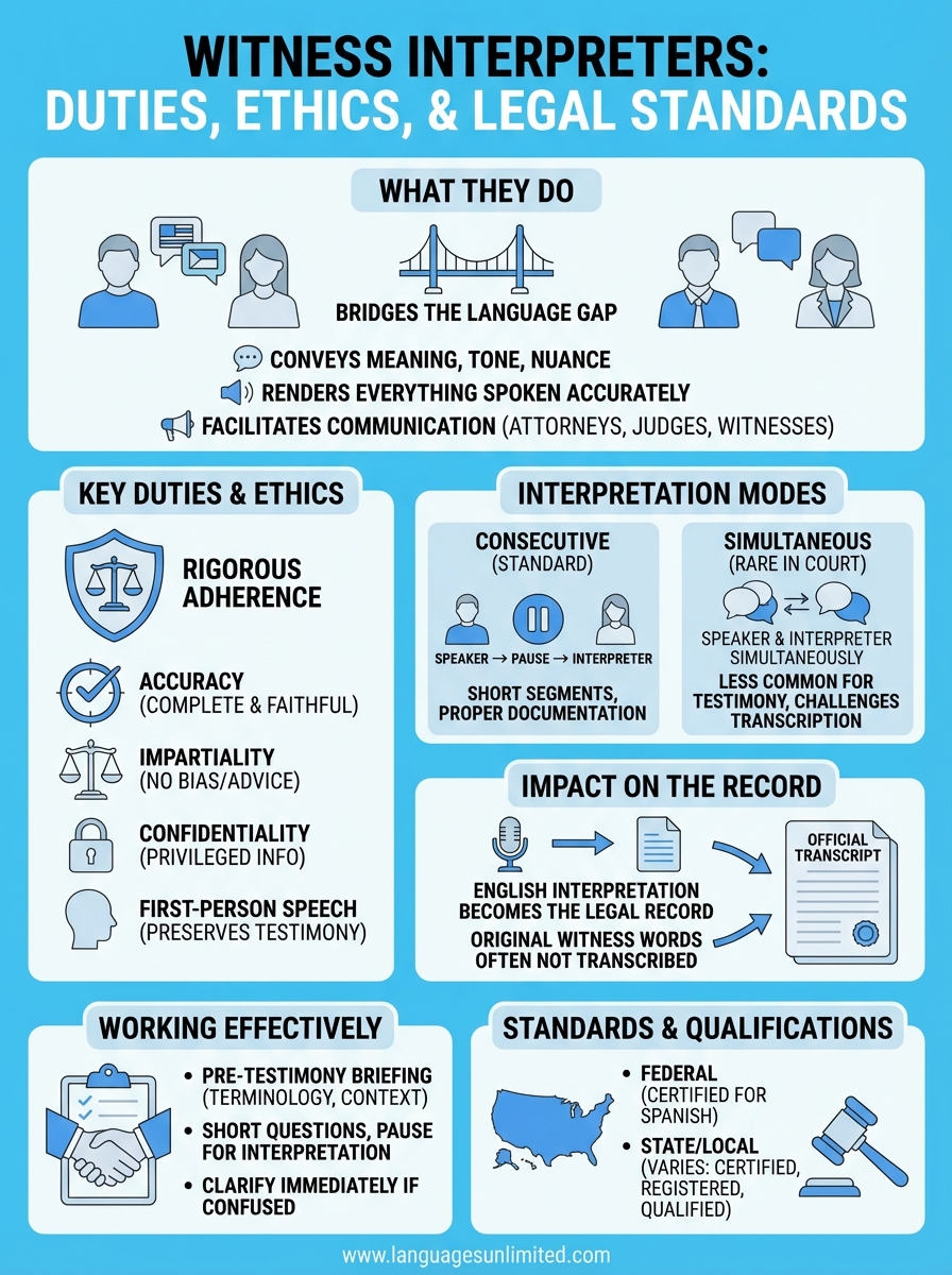 witness interpreter infographic