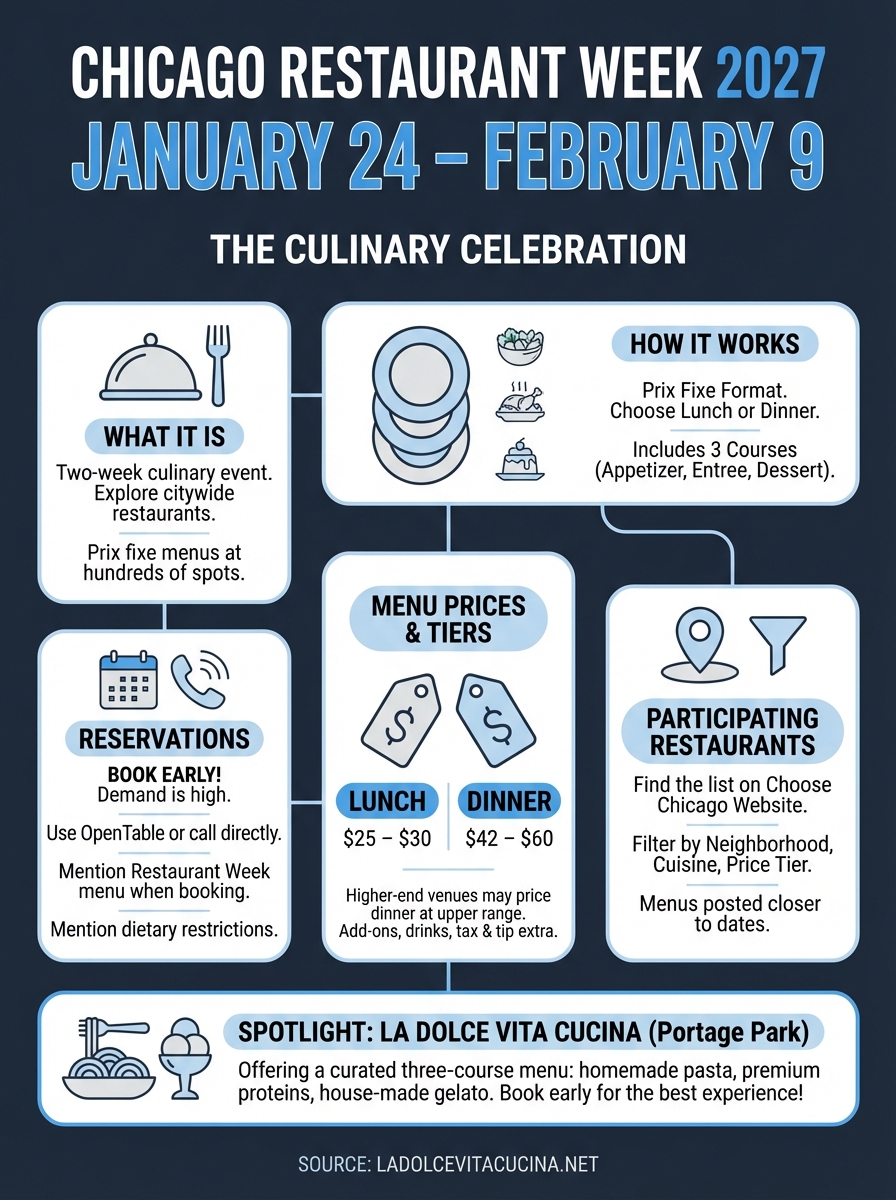 when is chicago restaurant week infographic