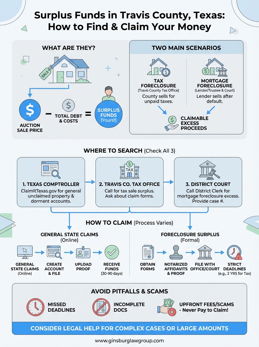 surplus funds austin infographic