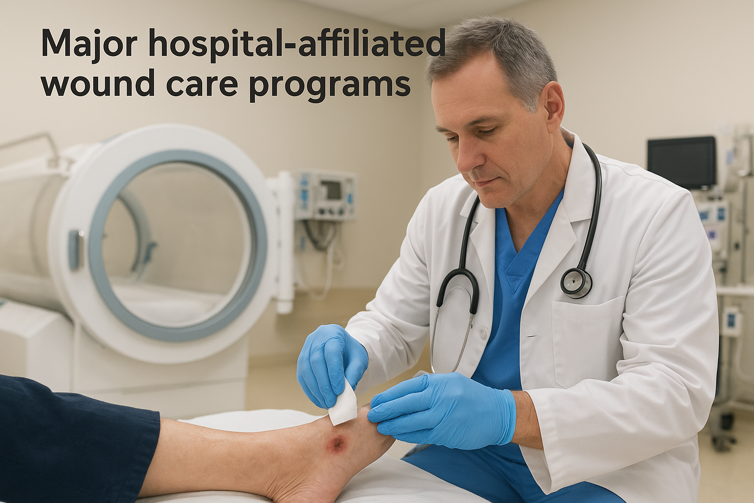 Major hospital-affiliated wound care programs