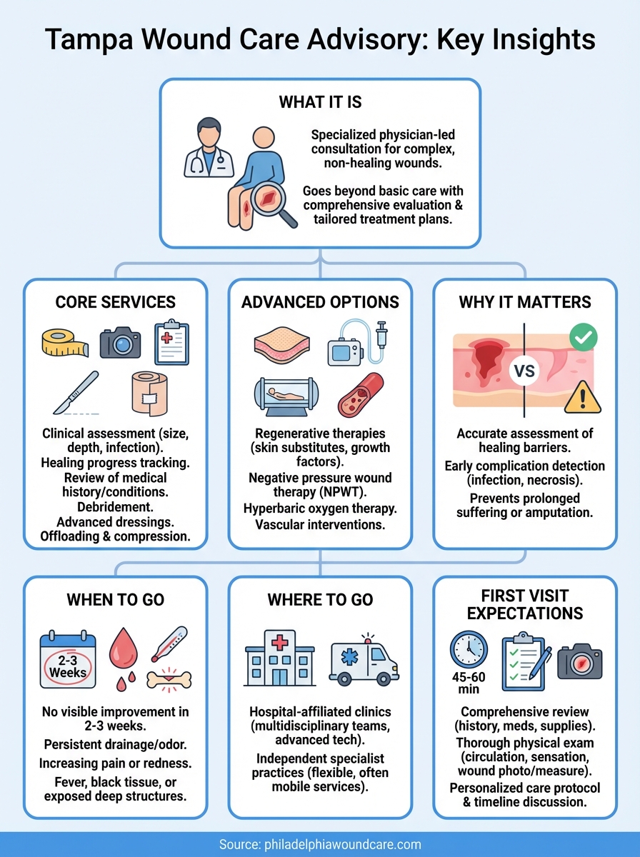 tampa wound care advisory infographic