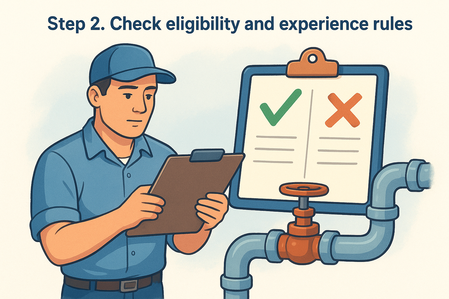 Step 2. Check eligibility and experience rules
