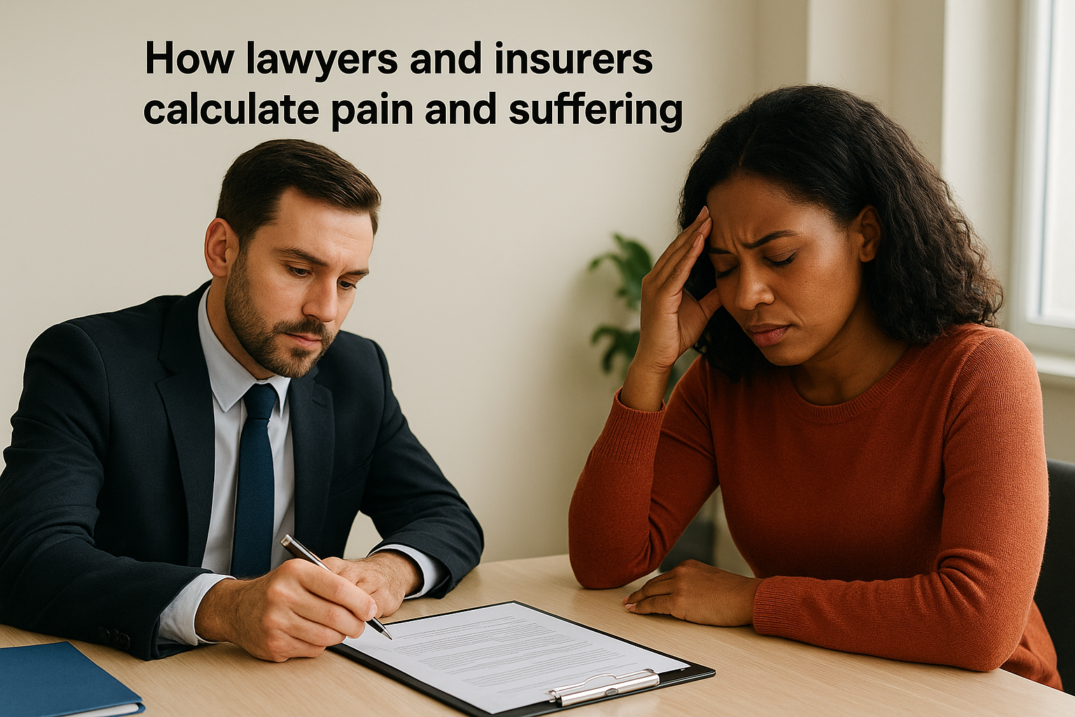 How lawyers and insurers calculate pain and suffering