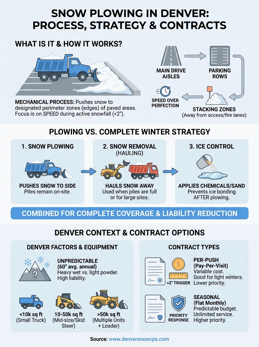 what is snow plowing infographic