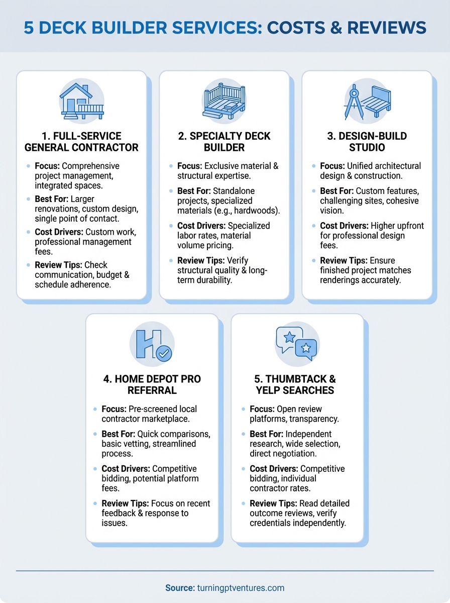 deck builder services infographic